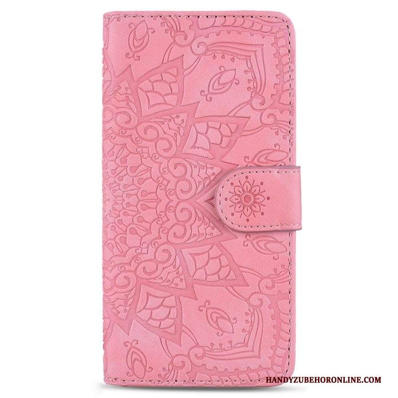 Custodia in pelle Samsung Galaxy S23 5G Elegante Mandala Strappy