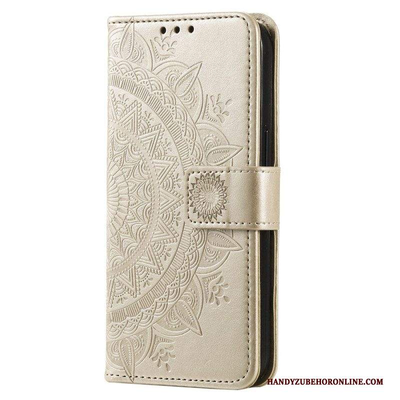 Custodia in pelle Samsung Galaxy S23 5G Mandala Del Sole