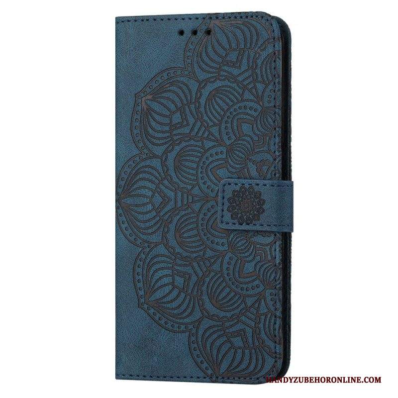 Custodia in pelle Samsung Galaxy S23 5G Mandala Strappy