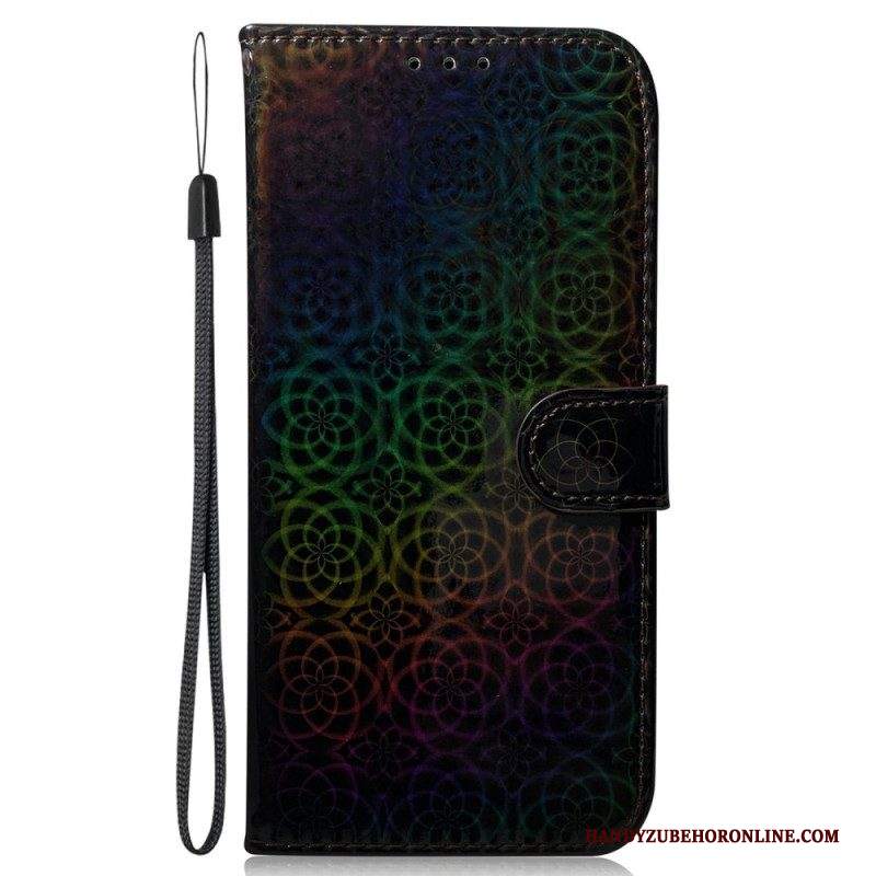 Custodia in pelle Samsung Galaxy S23 5G Stile Discoteca