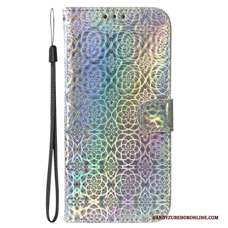 Custodia in pelle Samsung Galaxy S23 5G Stile Discoteca