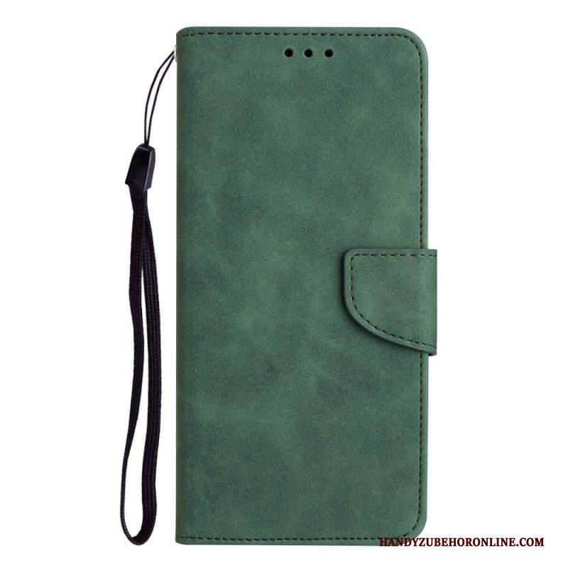 Custodia in pelle Samsung Galaxy S23 5G Stile Vintage In Pelle