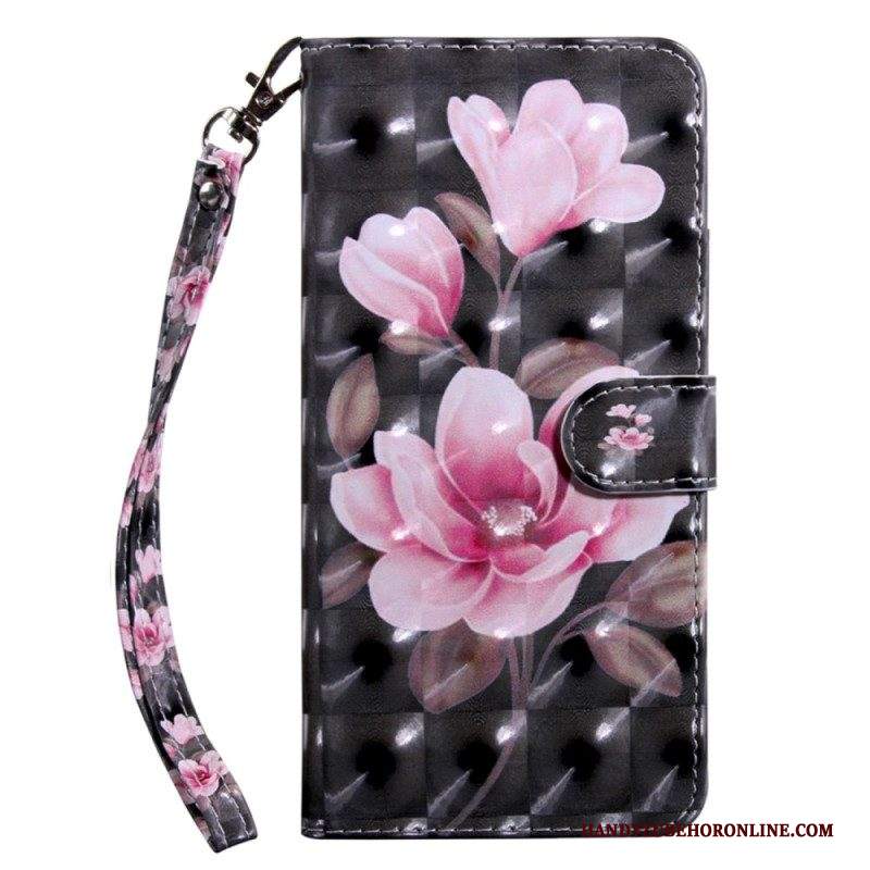 Custodia in pelle Samsung Galaxy S23 5G Strappy Floreale