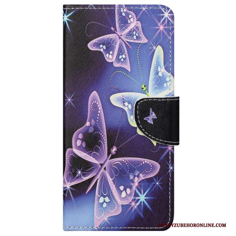 Custodia in pelle Samsung Galaxy S23 5G Sublimi Farfalle