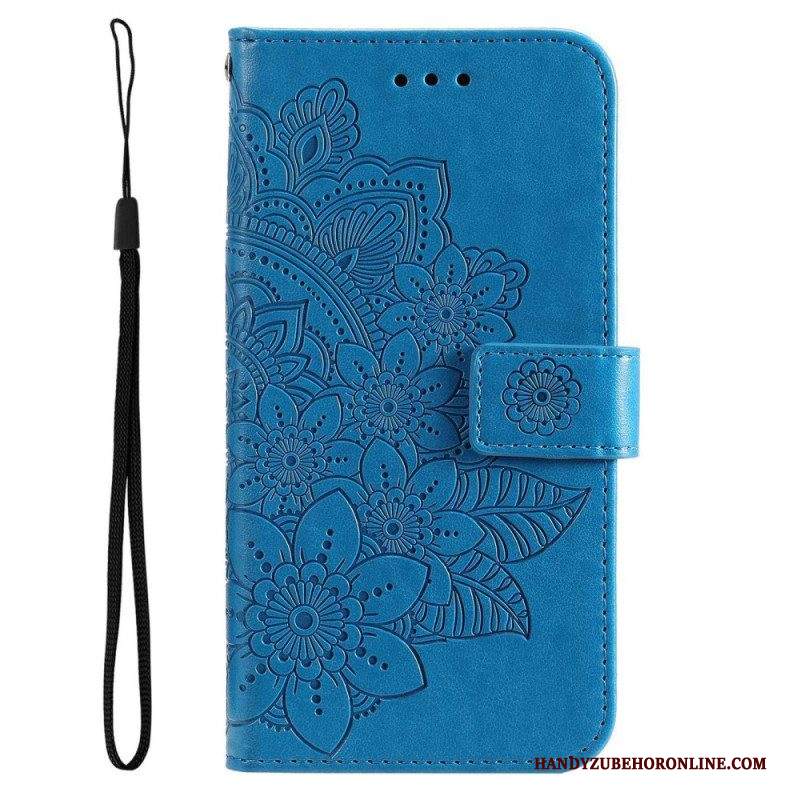 Custodia in pelle Samsung Galaxy S23 Plus 5G Mandala Strappy