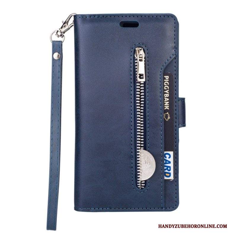 Custodia in pelle Samsung Galaxy S23 Ultra 5G Borsa Con Cordino