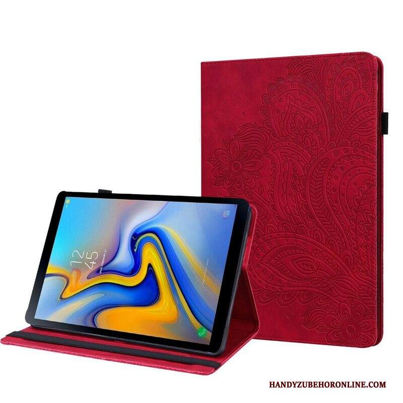 Custodia in pelle Samsung Galaxy Tab A7 Lite Fiore Mandala