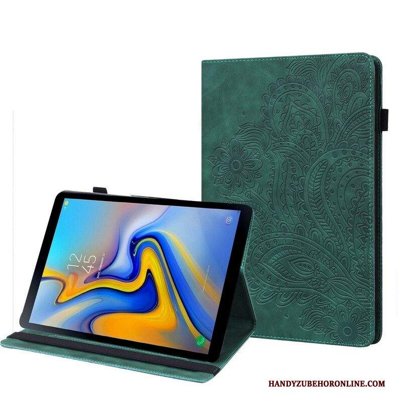 Custodia in pelle Samsung Galaxy Tab A7 Lite Fiore Mandala