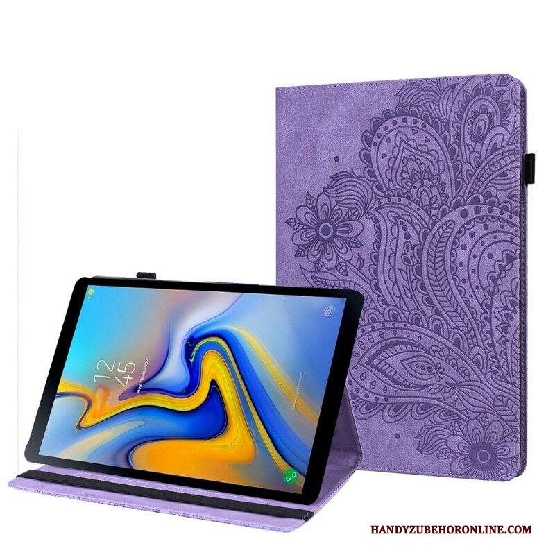 Custodia in pelle Samsung Galaxy Tab A7 Lite Fiore Mandala