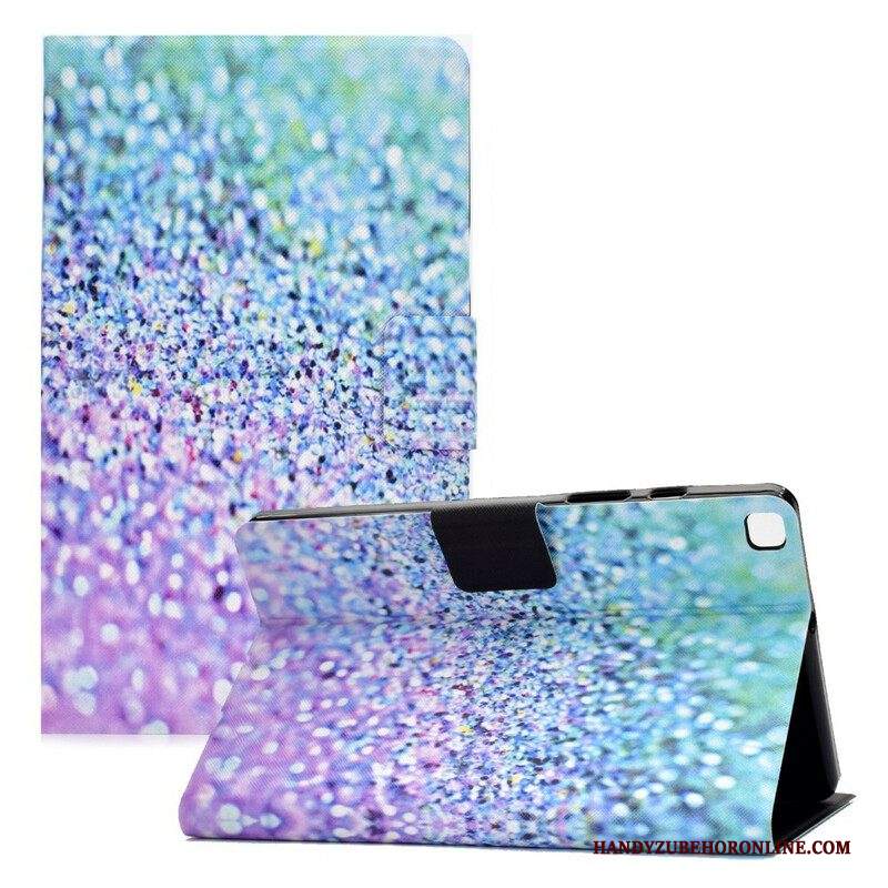 Custodia in pelle Samsung Galaxy Tab A7 Lite Paillettes Lucide