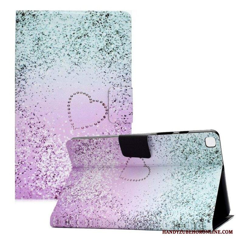 Custodia in pelle Samsung Galaxy Tab A7 Lite Paillettes Lucide