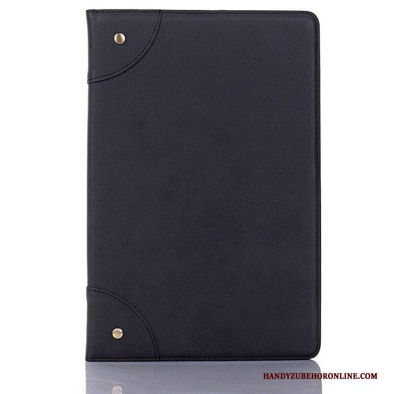 Custodia in pelle Samsung Galaxy Tab A7 Lite Rivetti Vintage In Ecopelle