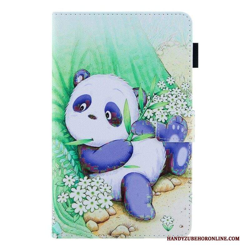 Custodia in pelle Samsung Galaxy Tab A7 Lite Simpatico Panda