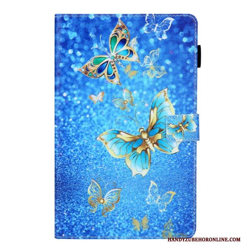 Custodia in pelle Samsung Galaxy Tab A8 (2021) Farfalle Colorate