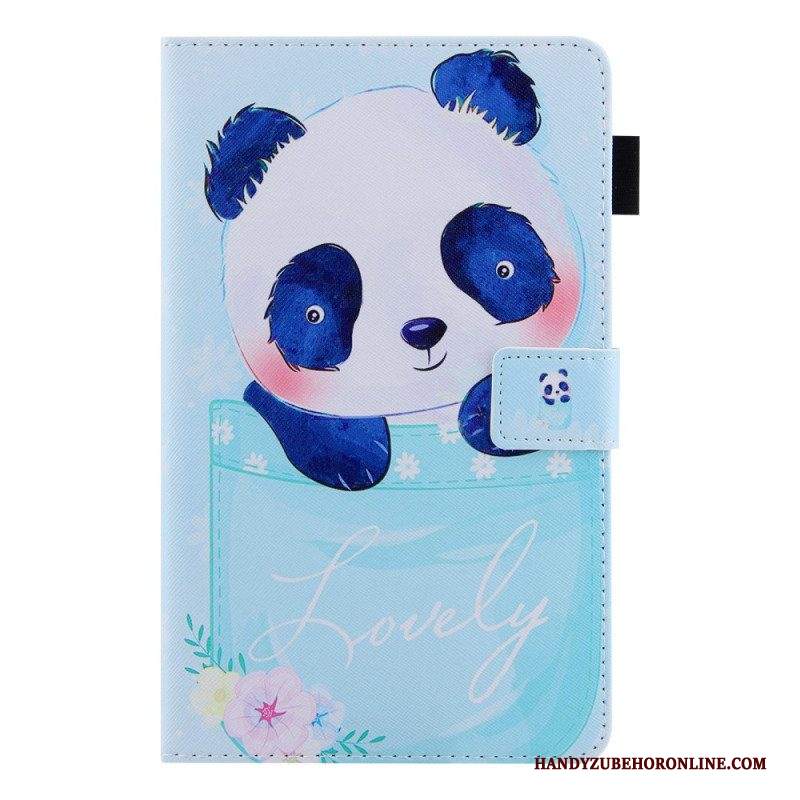 Custodia in pelle Samsung Galaxy Tab A8 (2021) Simpatico Panda