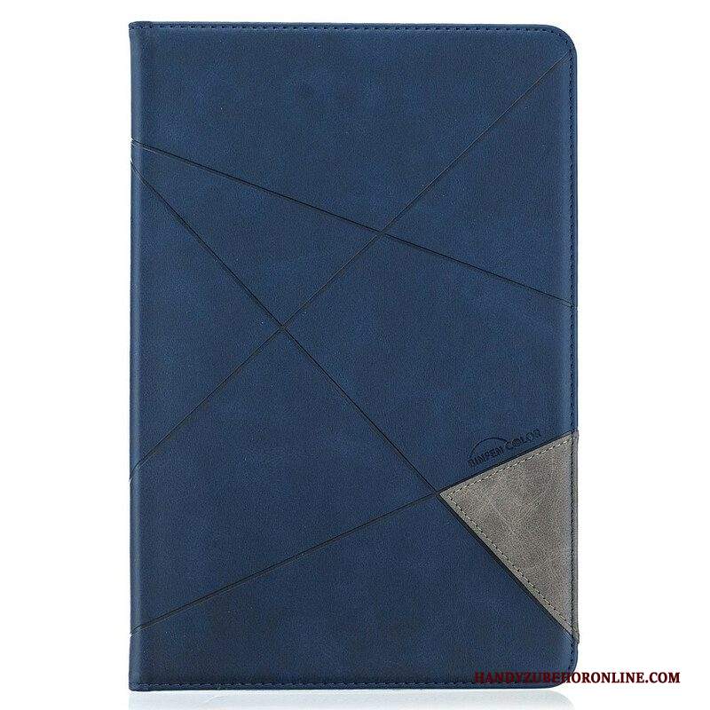 Custodia in pelle Samsung Galaxy Tab S8 / Tab S7 Geometria