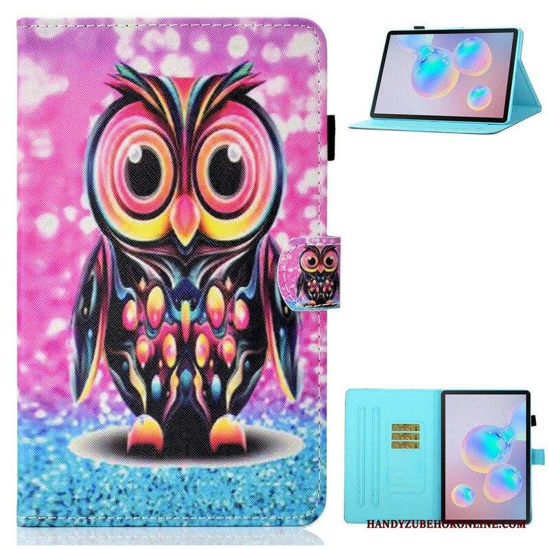 Custodia in pelle Samsung Galaxy Tab S8 / Tab S7 Gufo Scoppiato