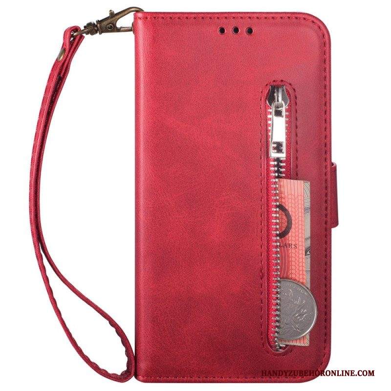 Custodia in pelle Samsung Galaxy Z Fold 3 5G Borsa Con Cordino