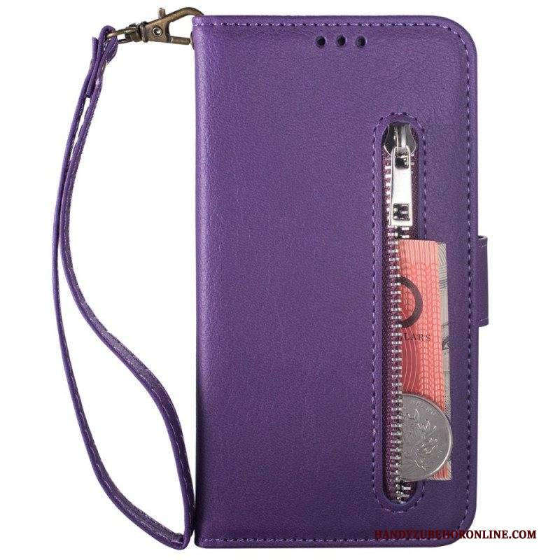 Custodia in pelle Samsung Galaxy Z Fold 3 5G Borsa Con Cordino