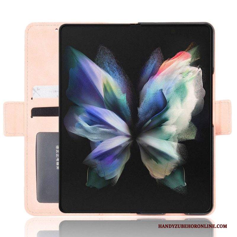 Custodia in pelle Samsung Galaxy Z Fold 4 Spia Con Pen Storage