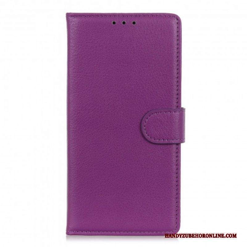 Custodia in pelle Sony Xperia 1 III Ecopelle Litchi