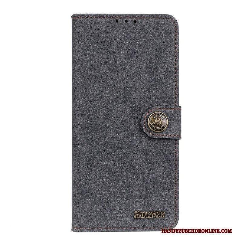 Custodia in pelle Sony Xperia 1 IV Khazneh Pelle Crosta Vintage