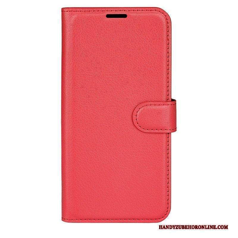 Custodia in pelle Sony Xperia 1 IV Litchi Classico