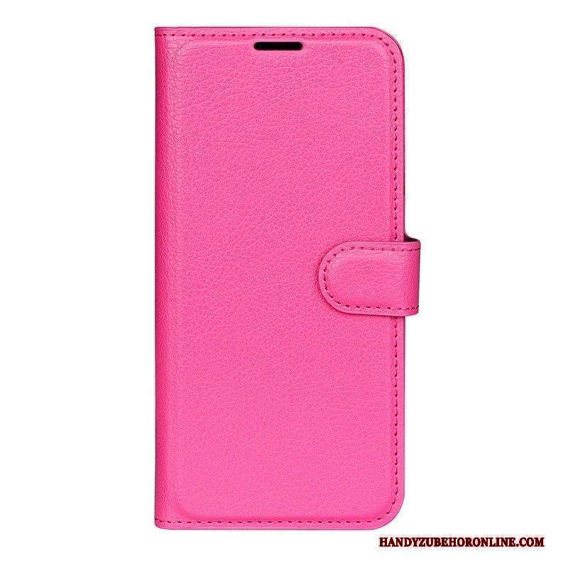 Custodia in pelle Sony Xperia 1 IV Litchi Classico