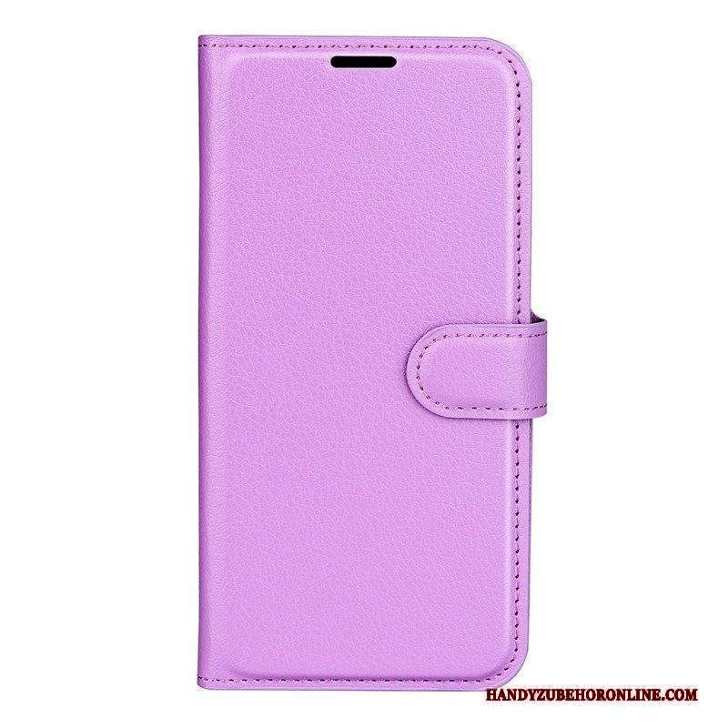 Custodia in pelle Sony Xperia 1 IV Litchi Classico