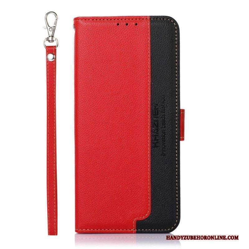 Custodia in pelle Sony Xperia 1 IV Rfid Stile Litchi