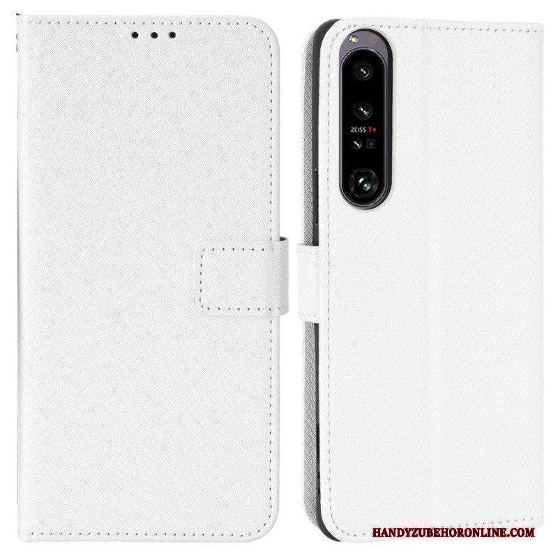 Custodia in pelle Sony Xperia 1 IV Stile Con Cinturino