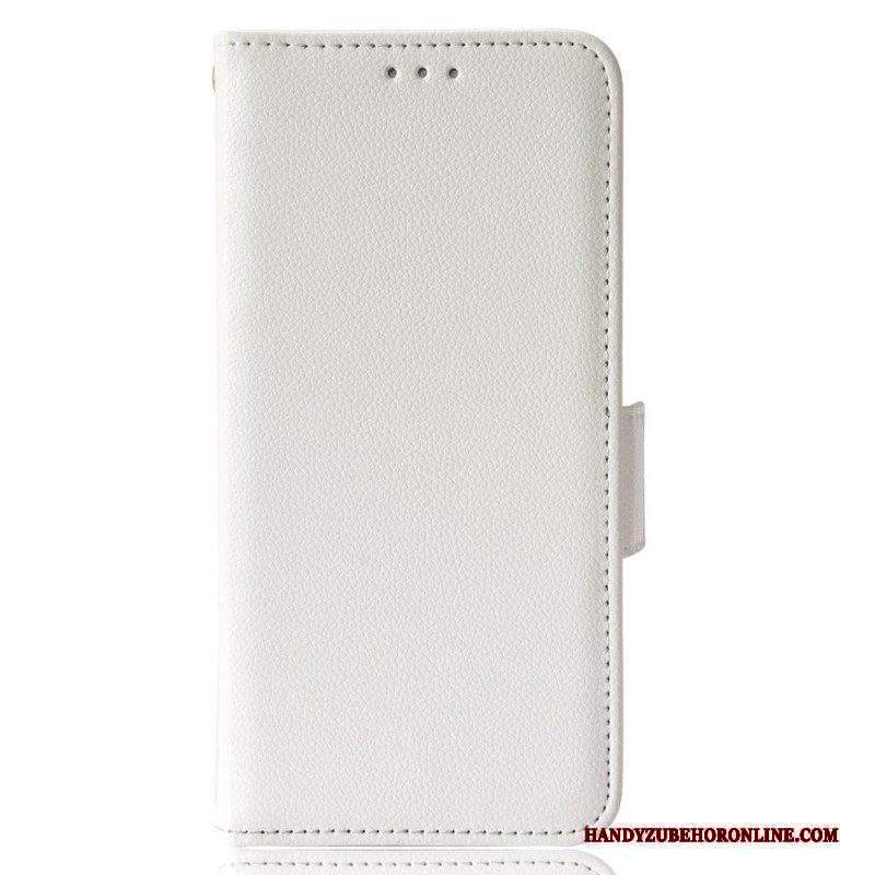 Custodia in pelle Sony Xperia 1 IV Stile Tradizionale In Pelle Litchi