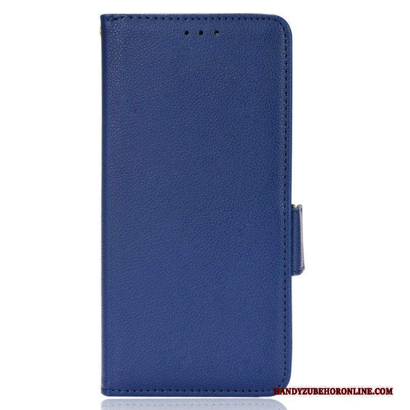 Custodia in pelle Sony Xperia 1 IV Stile Tradizionale In Pelle Litchi