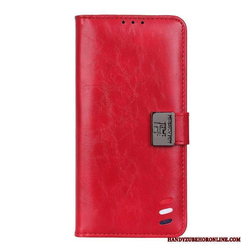 Custodia in pelle Sony Xperia 10 IV Chiusura In Argento Tricolore