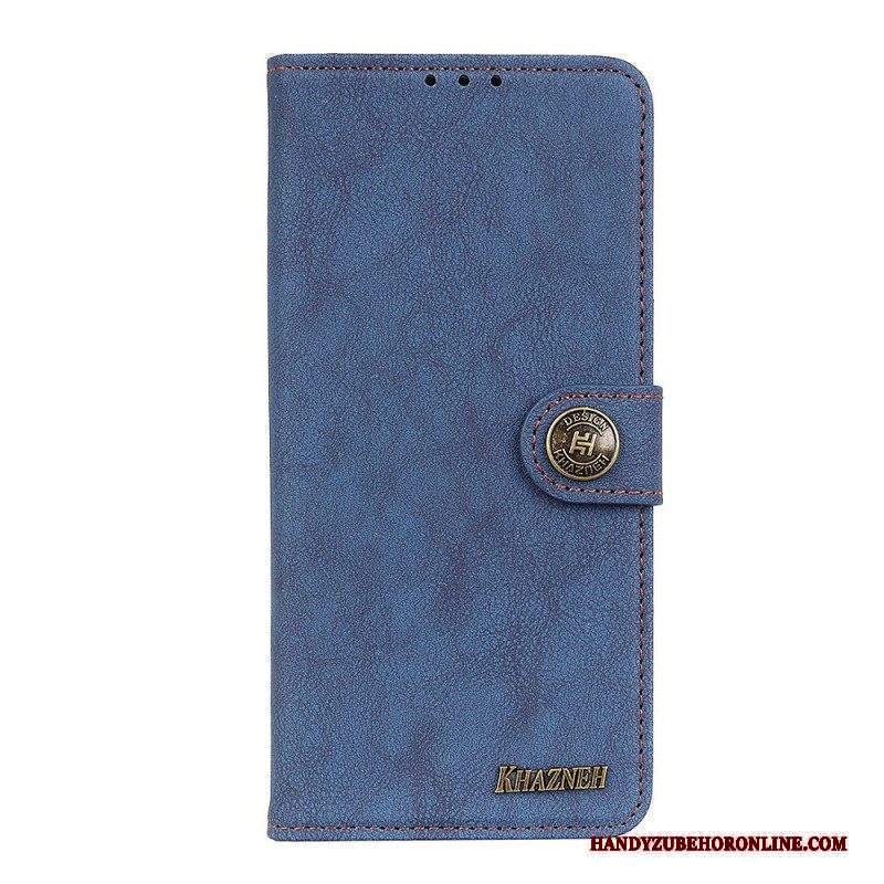 Custodia in pelle Sony Xperia 10 IV Khazneh Pelle Crosta Vintage