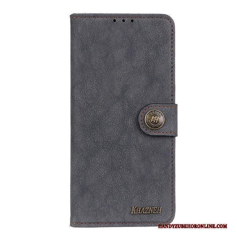 Custodia in pelle Sony Xperia 10 IV Khazneh Pelle Crosta Vintage