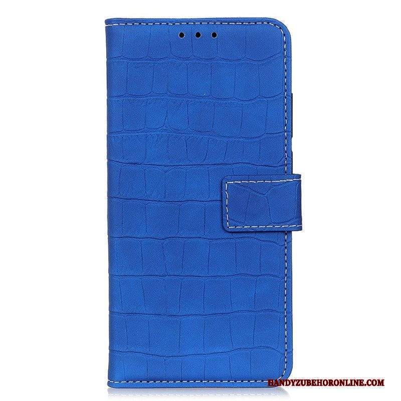 Custodia in pelle Sony Xperia 10 IV Stile Pelle Di Coccodrillo