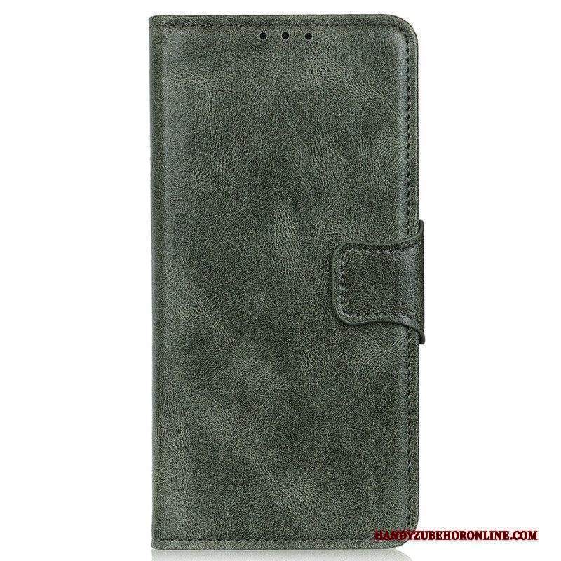 Custodia in pelle Sony Xperia 5 IV Chiusura In Pelle Stile Reversibile