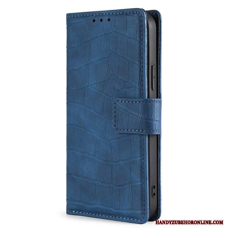 Custodia in pelle Sony Xperia 5 IV Stile Pelle Di Coccodrillo