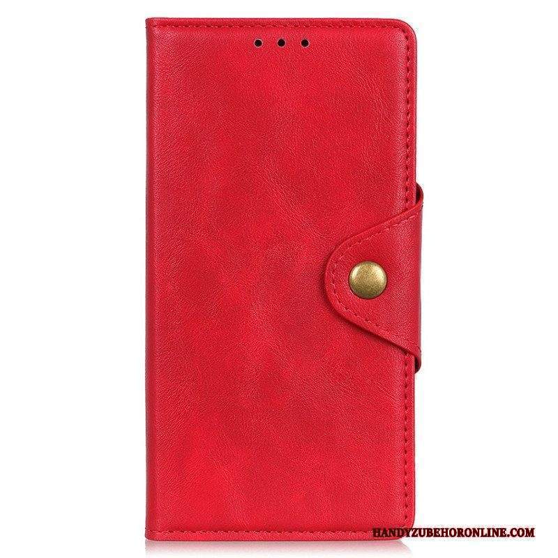 Custodia in pelle Sony Xperia Pro-I Bottone Decorativo In Ecopelle