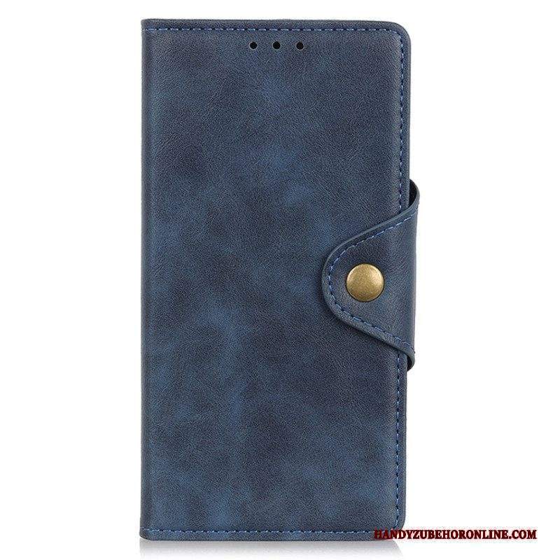 Custodia in pelle Sony Xperia Pro-I Bottone Decorativo In Ecopelle