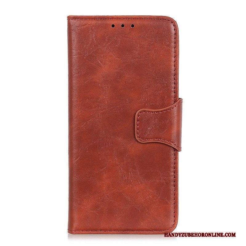 Custodia in pelle Sony Xperia Pro-I Chiusura Reversibile In Pelle Crosta