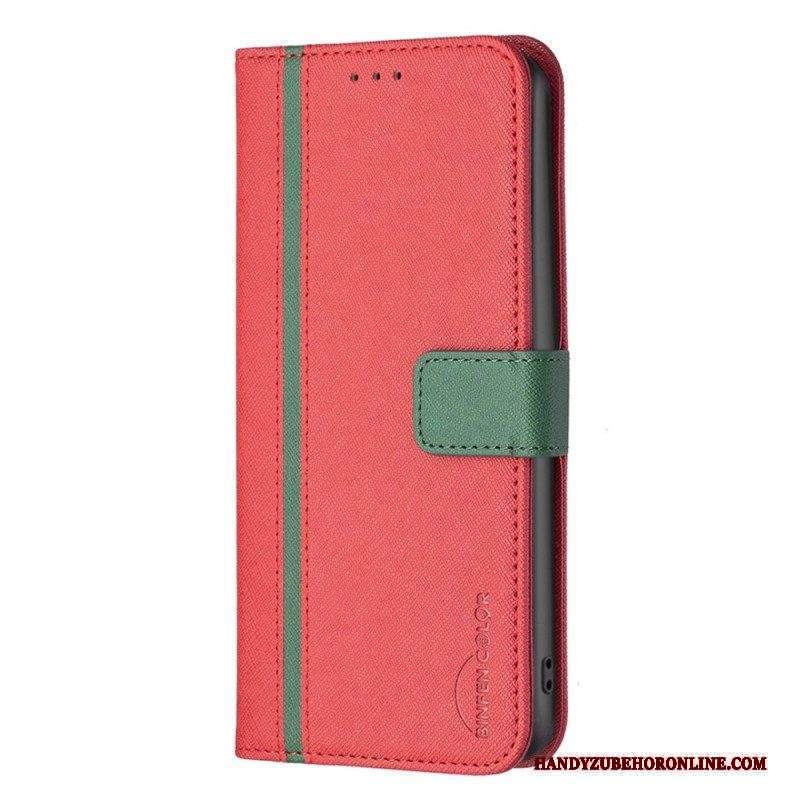 Custodia in pelle Xiaomi 12 / 12X Colore Binfen Bicolore