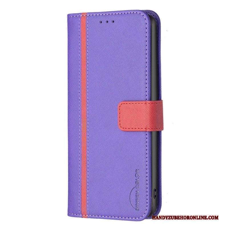 Custodia in pelle Xiaomi 12 / 12X Colore Binfen Bicolore