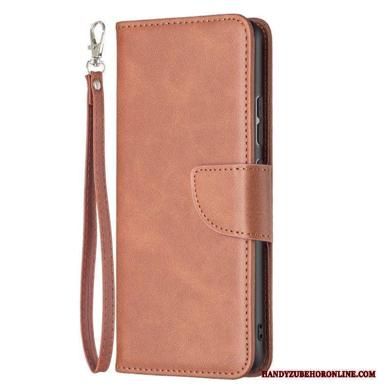 Custodia in pelle Xiaomi 12 / 12X Folio Cover Lembo Liscio Obliquo