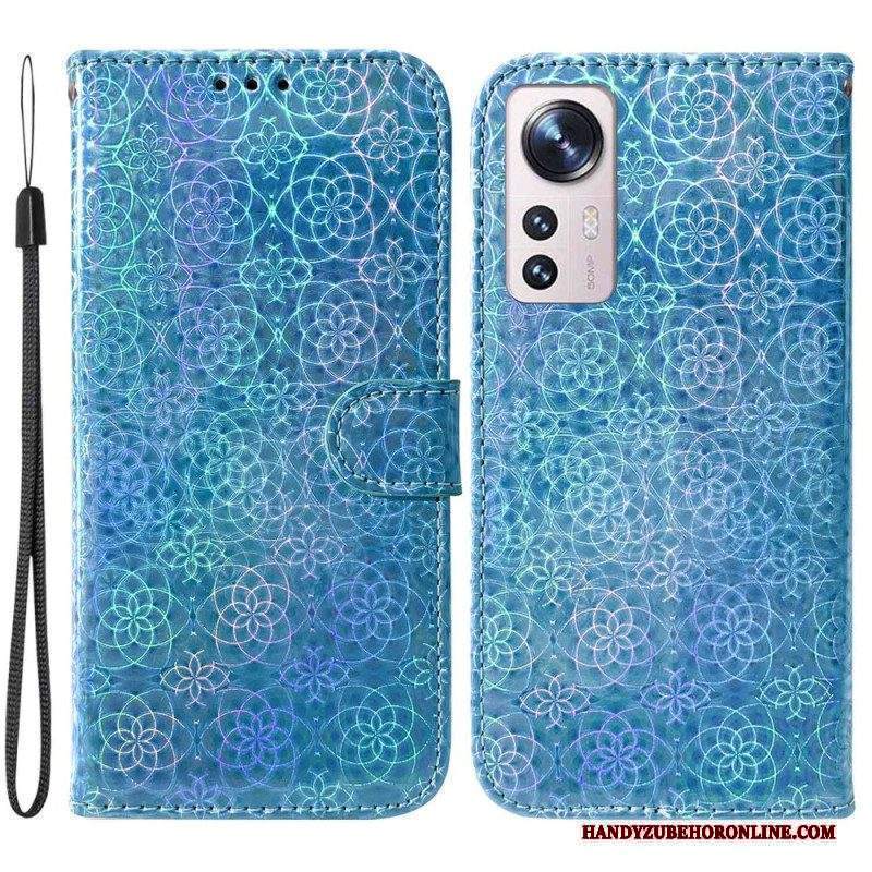 Custodia in pelle Xiaomi 12 / 12X Stile Discoteca