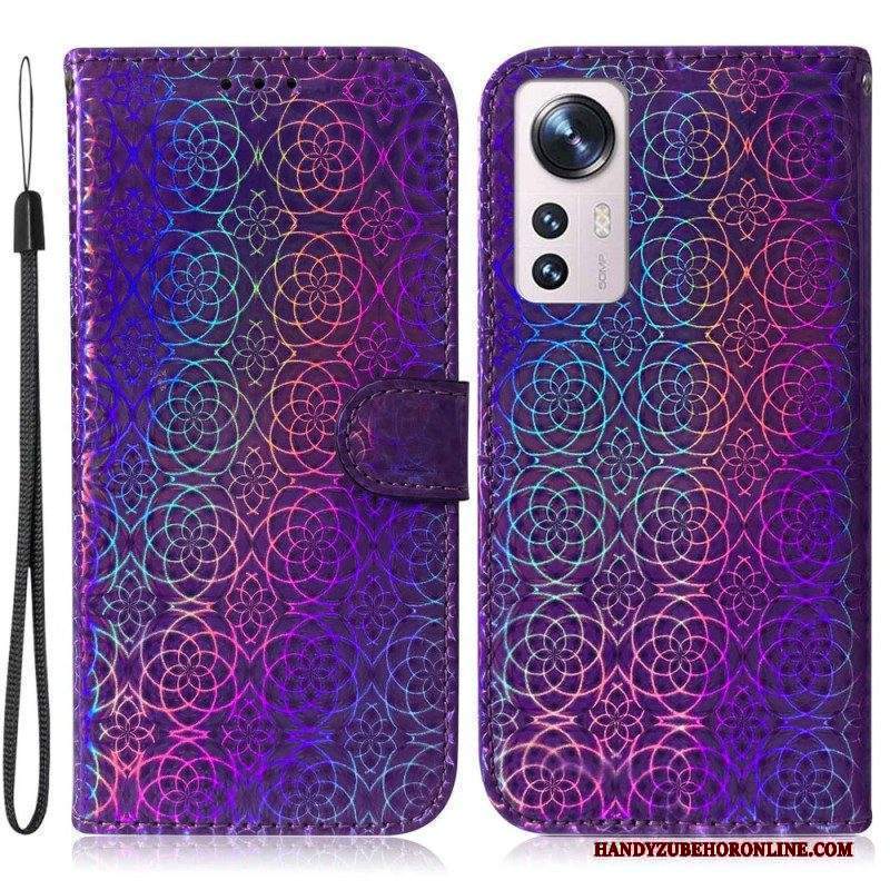 Custodia in pelle Xiaomi 12 / 12X Stile Discoteca