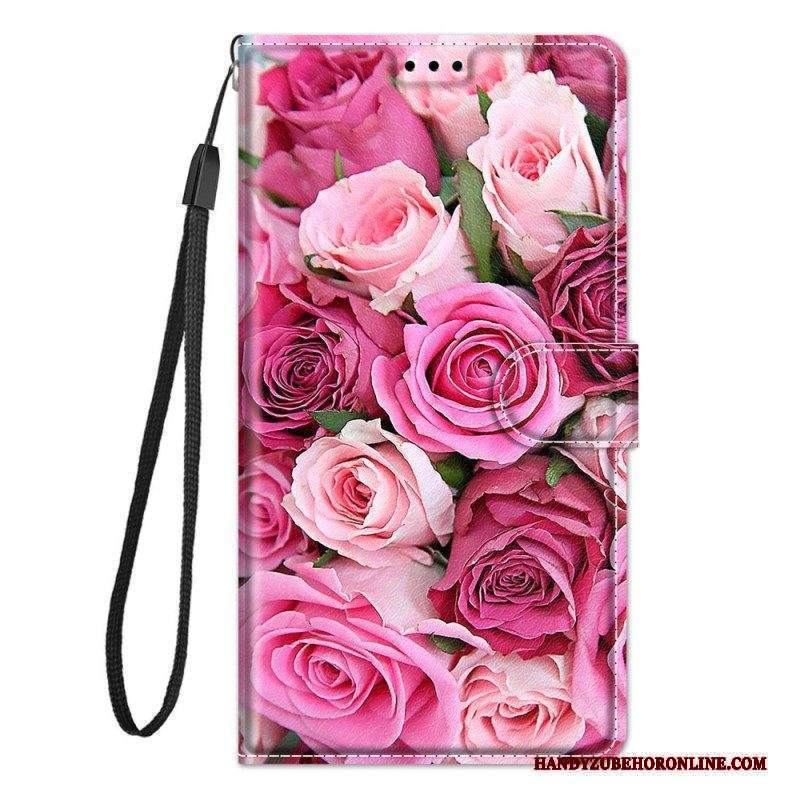 Custodia in pelle Xiaomi 12 / 12X Strappy Floreale