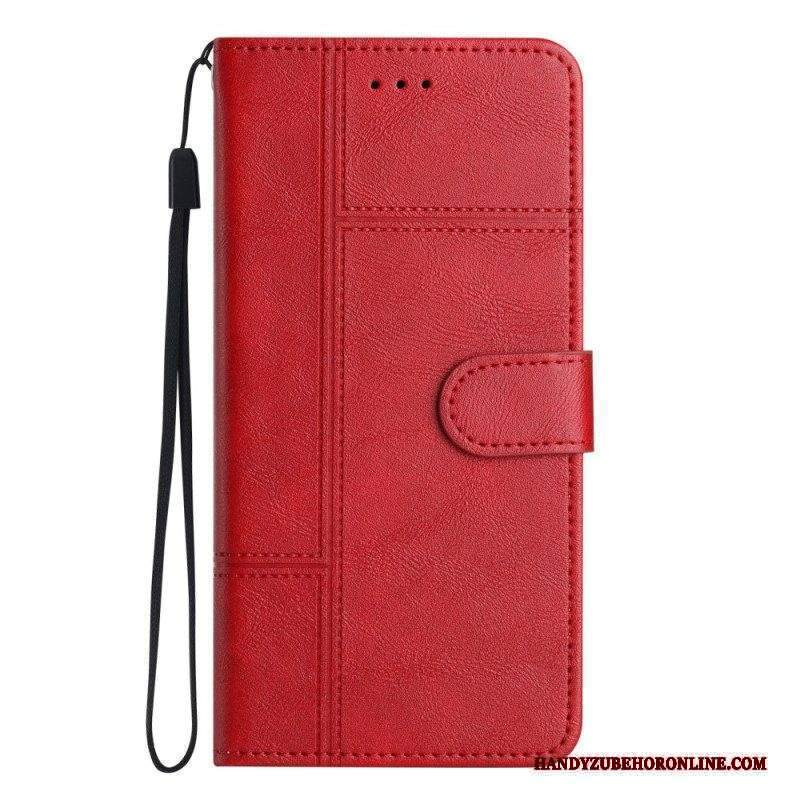 Custodia in pelle Xiaomi 12 Lite Stile Aziendale Strappy