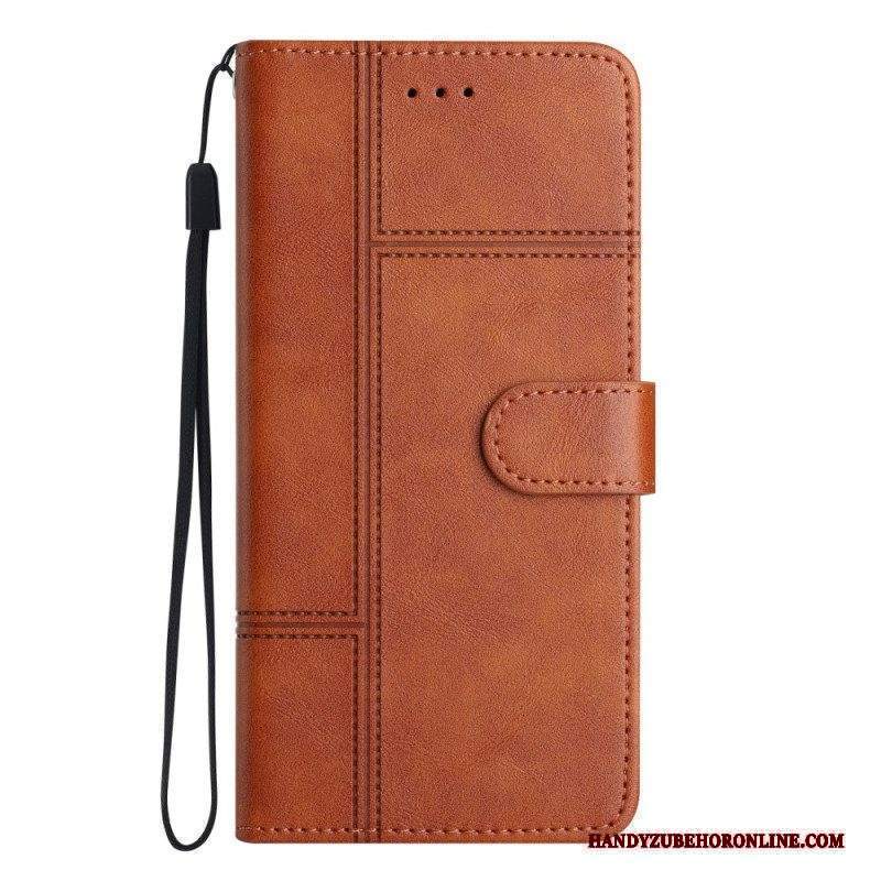 Custodia in pelle Xiaomi 12 Lite Stile Aziendale Strappy